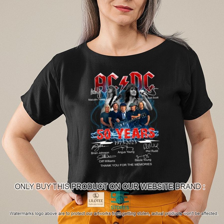 AC DC 50 Years Thank you for the memories 2D Shirt, Hoodie 9
