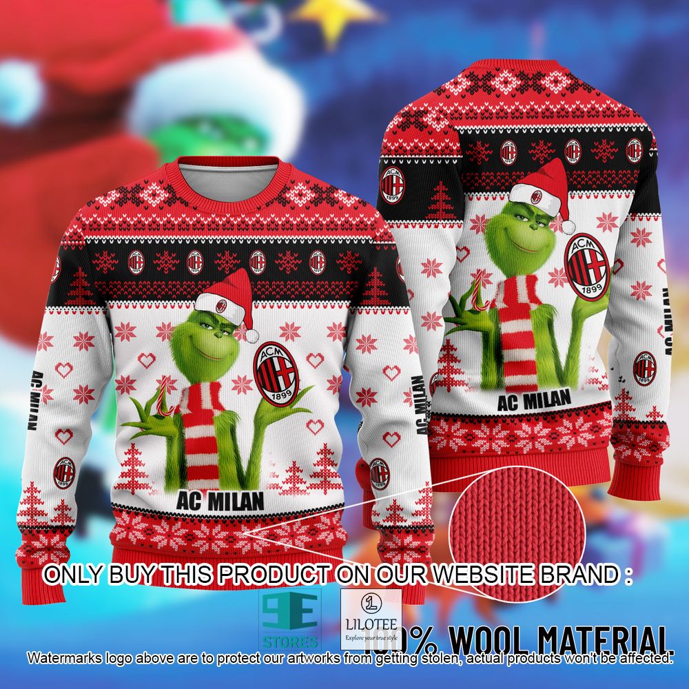 AC Milan The Grinch Christmas Ugly Sweater - LIMITED EDITION 11