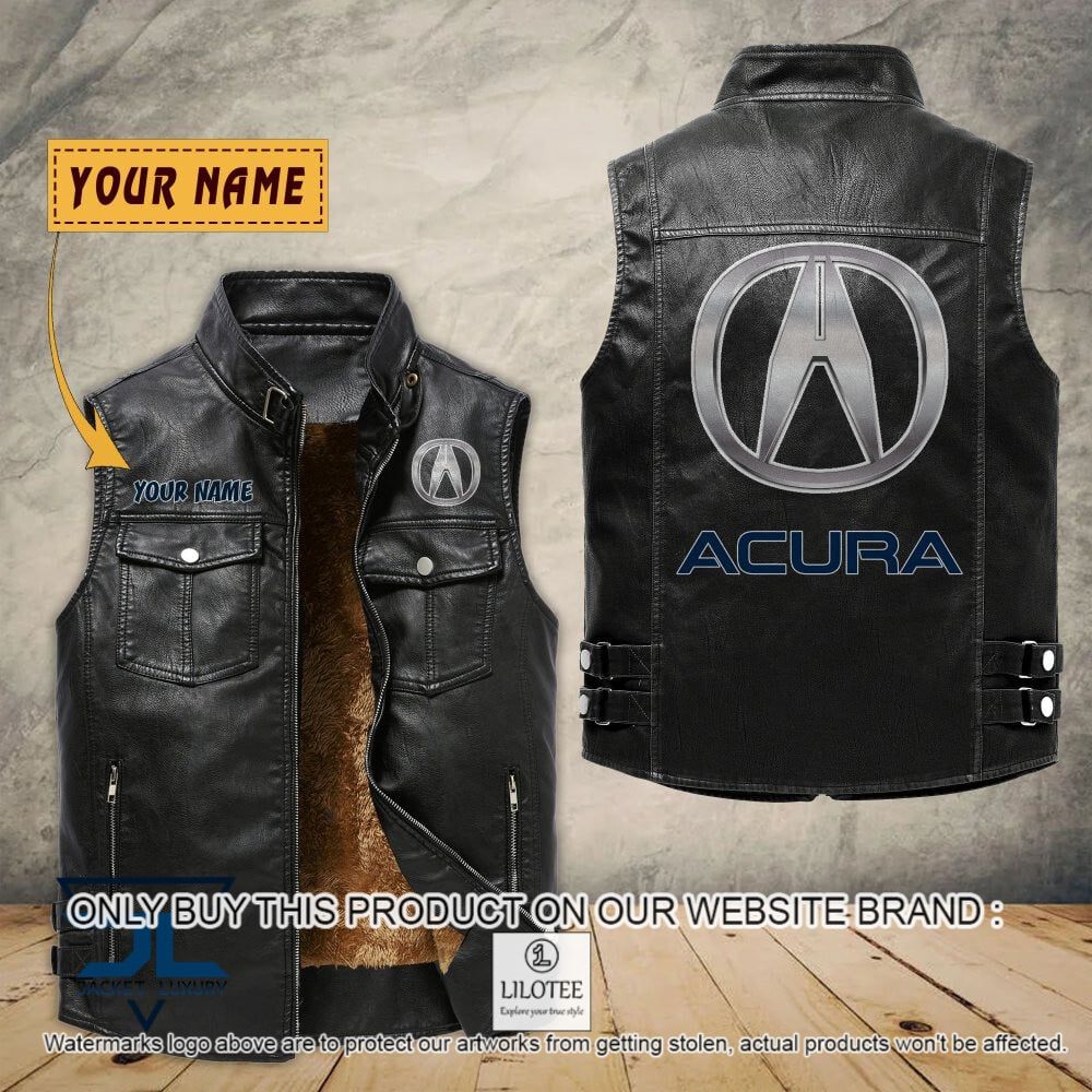 Acura Custom Name Sleeveless Velet Vest Jacket - LIMITED EDITION 6
