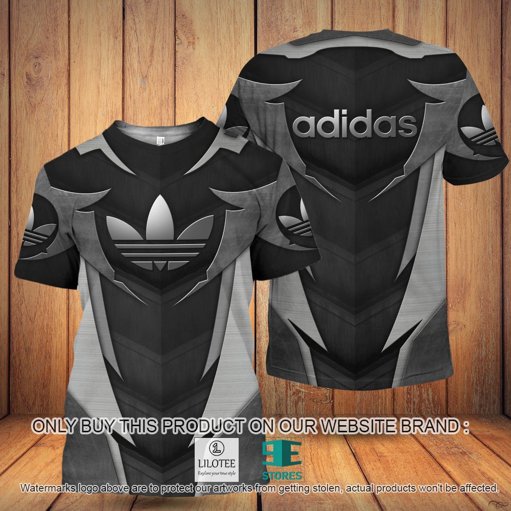 Adidas Black Grey 3D Shirt - LIMITED EDITION 10