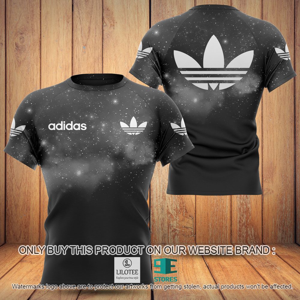 Adidas Black Grey Star 3D Shirt - LIMITED EDITION 11