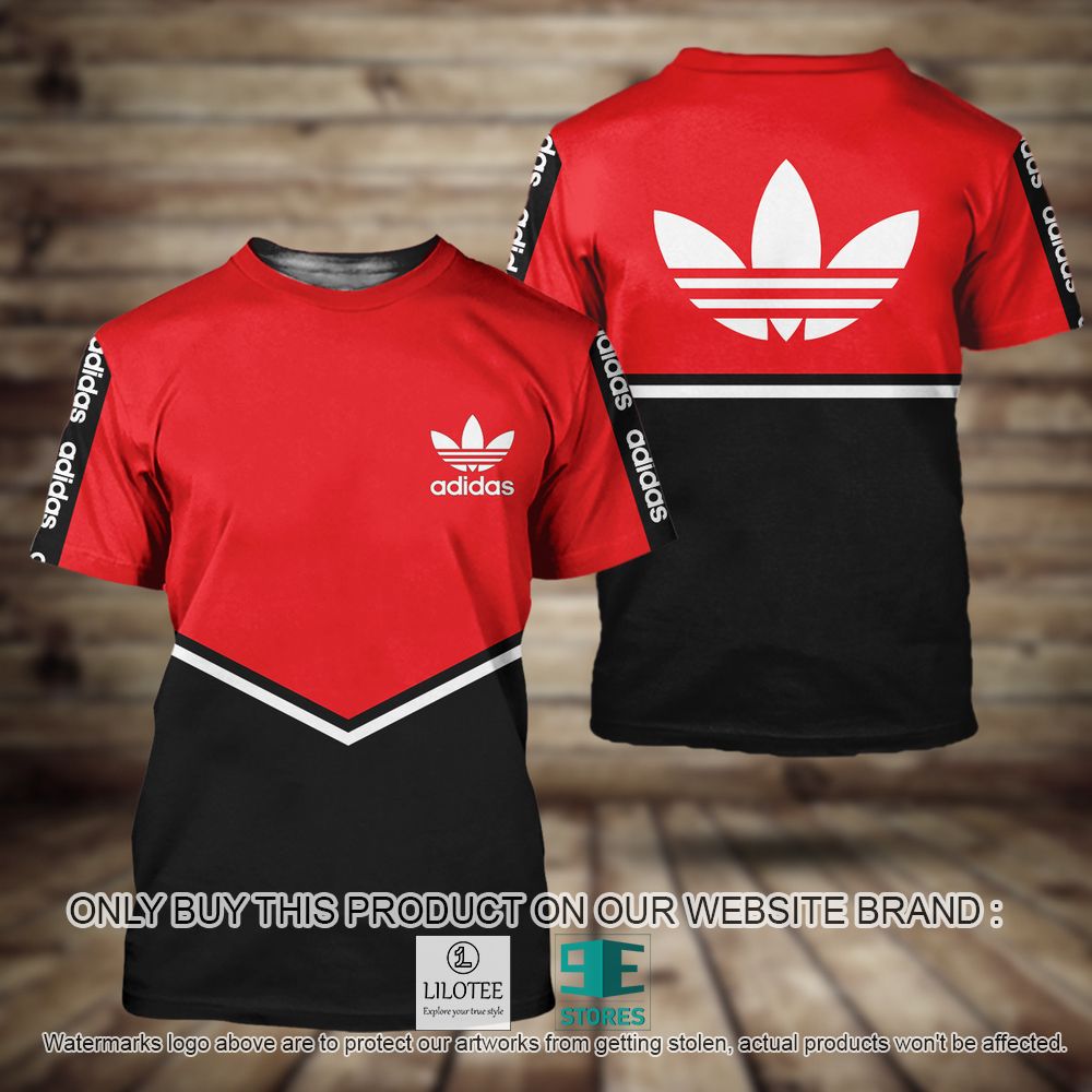Adidas Black Red 3D Shirt - LIMITED EDITION 11