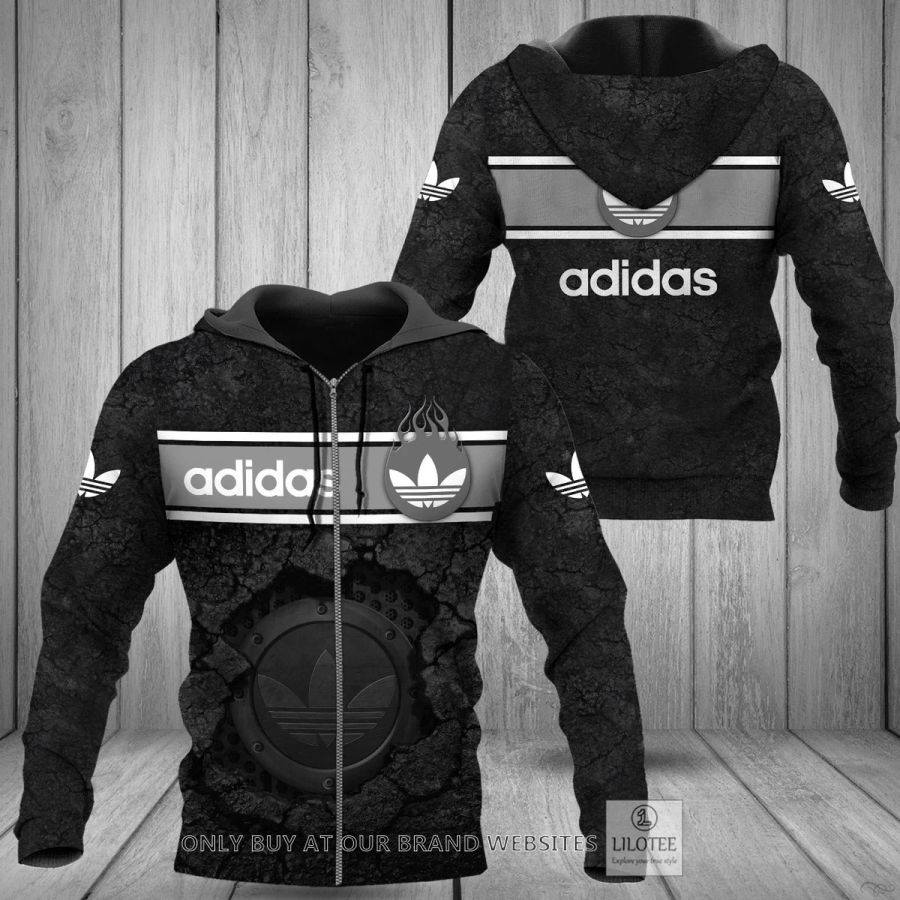 Adidas Black Zipper Hoodie 3