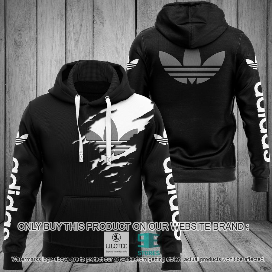 Adidas brand logo black 3D Hoodie - LIMITED EDITION 8