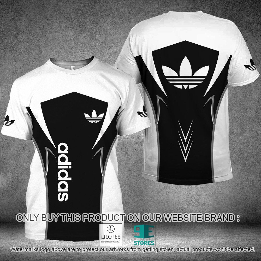 Adidas Color Black White 3D Shirt - LIMITED EDITION 10