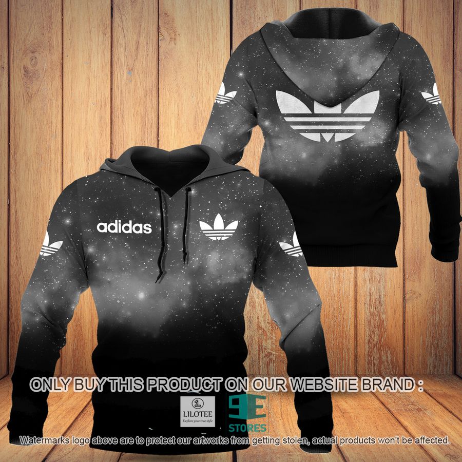 Adidas Galaxy Dark Grey 3D All Over Print Hoodie 8