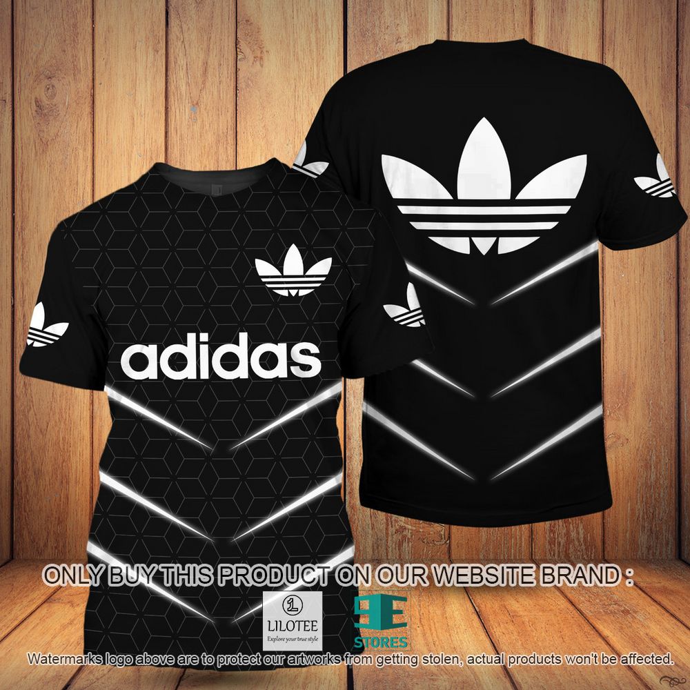 Adidas Logo Black 3D Shirt - LIMITED EDITION 10