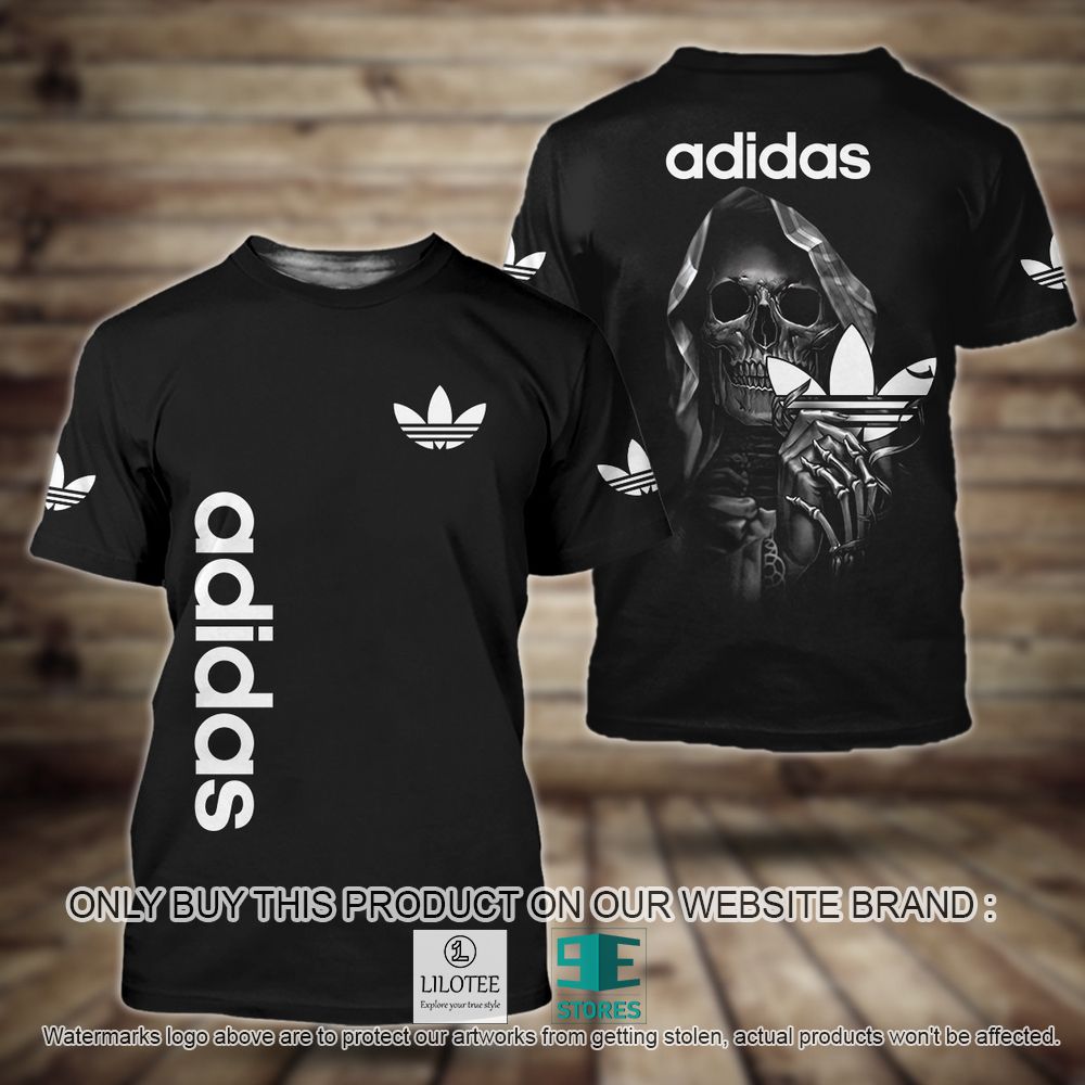 Adidas Skull Black 3D Shirt - LIMITED EDITION 10