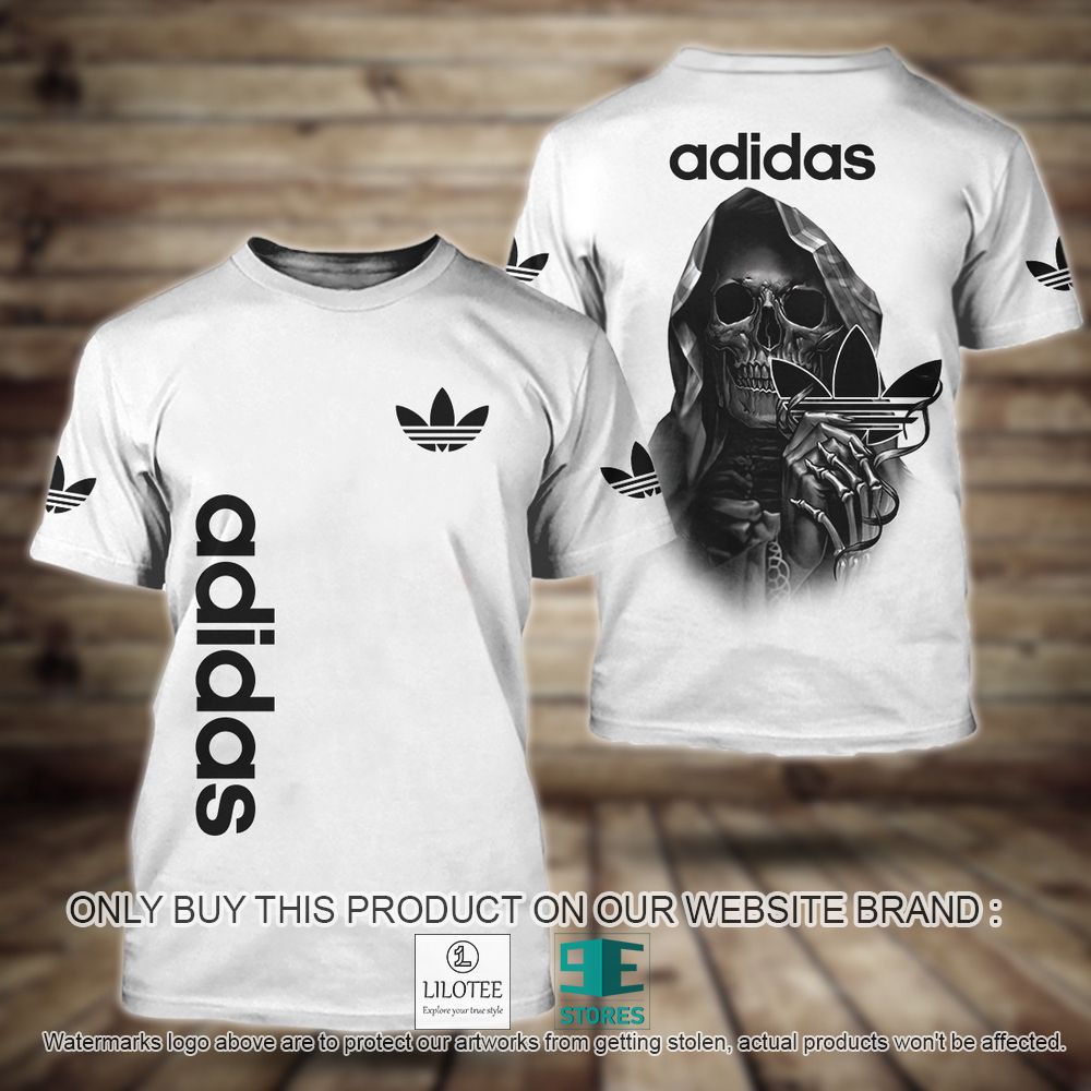 Adidas Skull White 3D Shirt - LIMITED EDITION 10