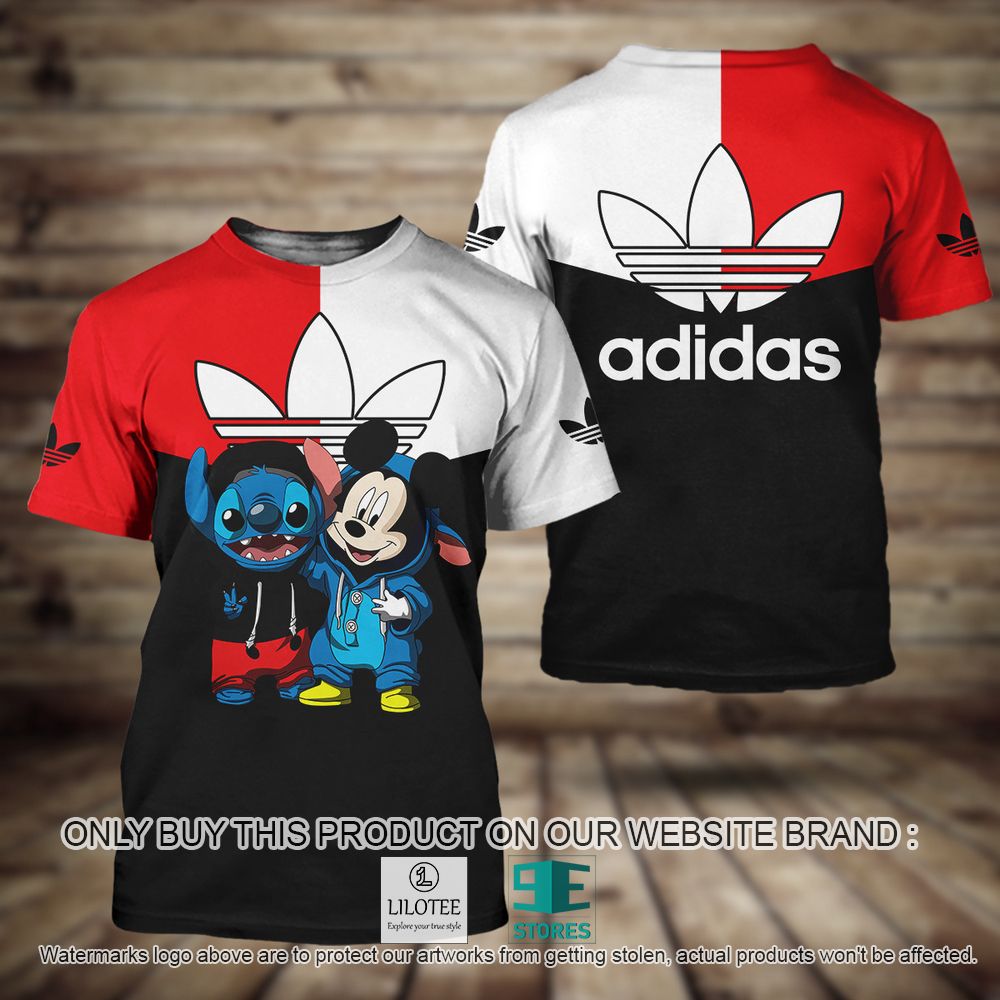 Adidas Stitch and Mickey Mouse 3D Shirt - LIMITED EDITION 11