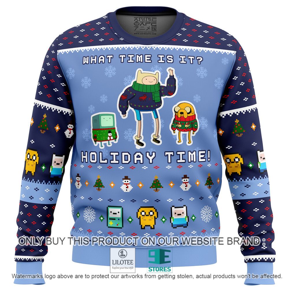Adventure Time What Time is It Holiday Time Christmas Sweater - LIMITED EDITION 11