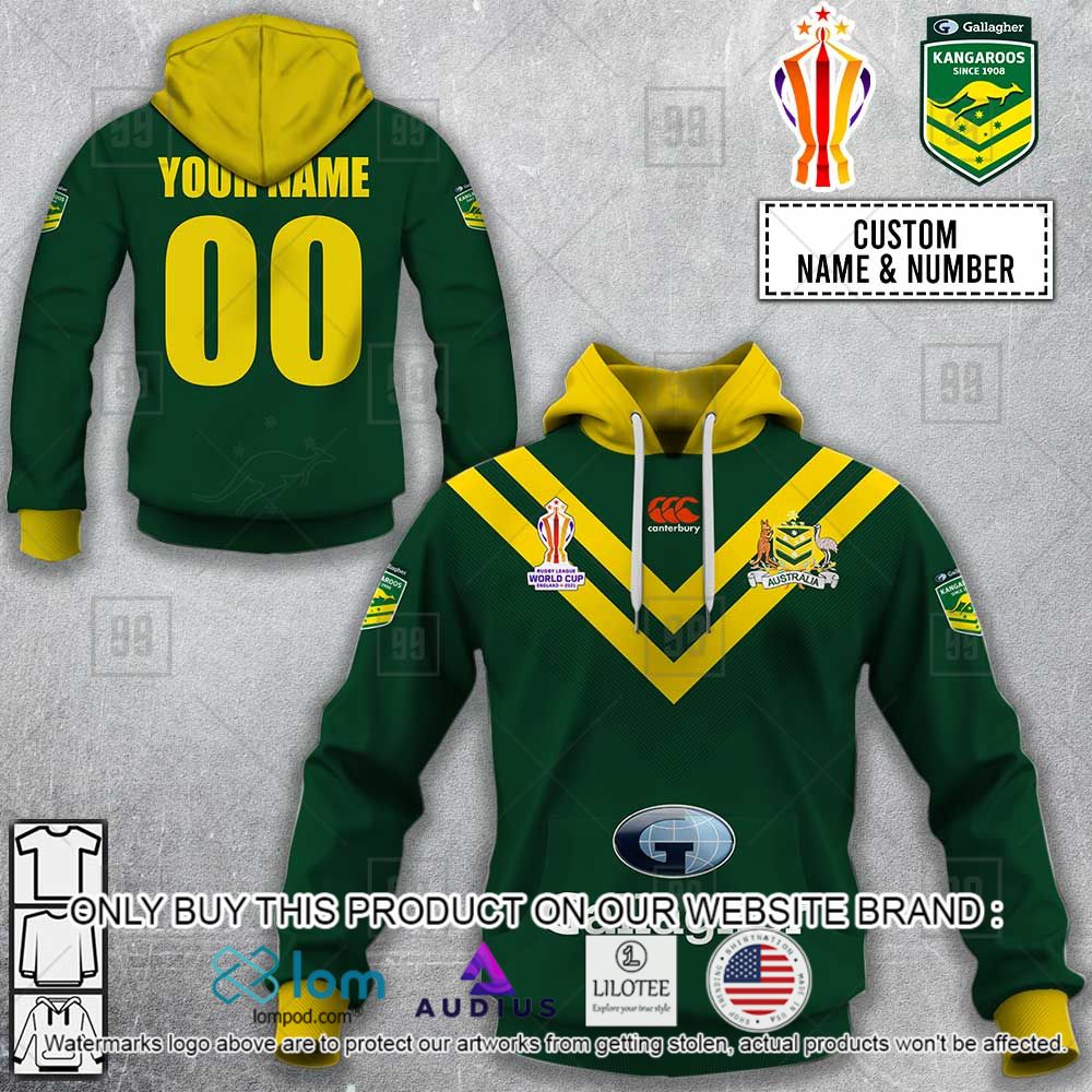 Kangaroos Australia Rugby League Gallagher World Cup 2022 Personalized 3D Hoodie, Shirt - LIMITED EDITION 17