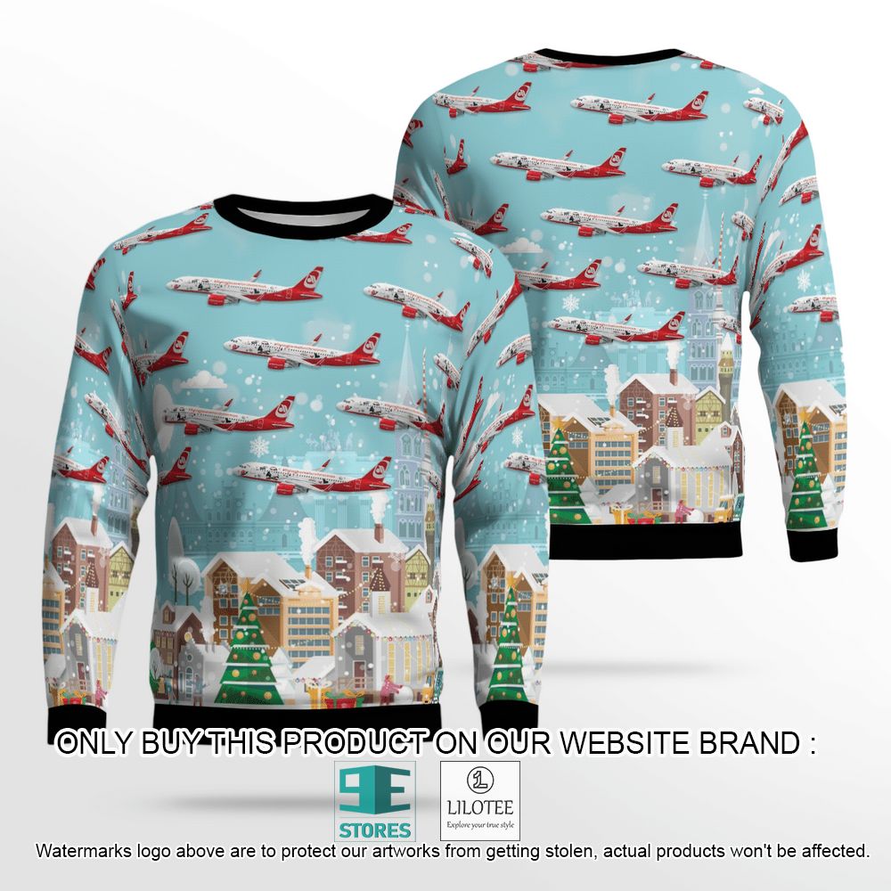 Air Berlin Airbus A320-200 Flying Home For Christmas Christmas Wool Sweater - LIMITED EDITION 13