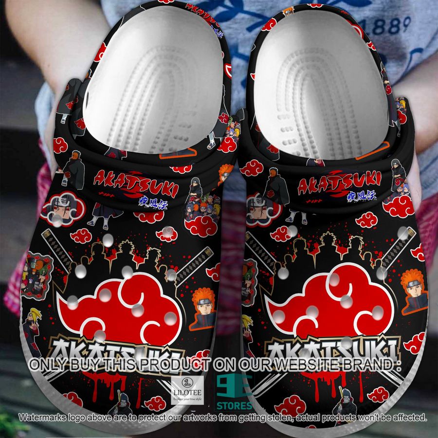 Akatsuki Naruto Crocband Shoes 7