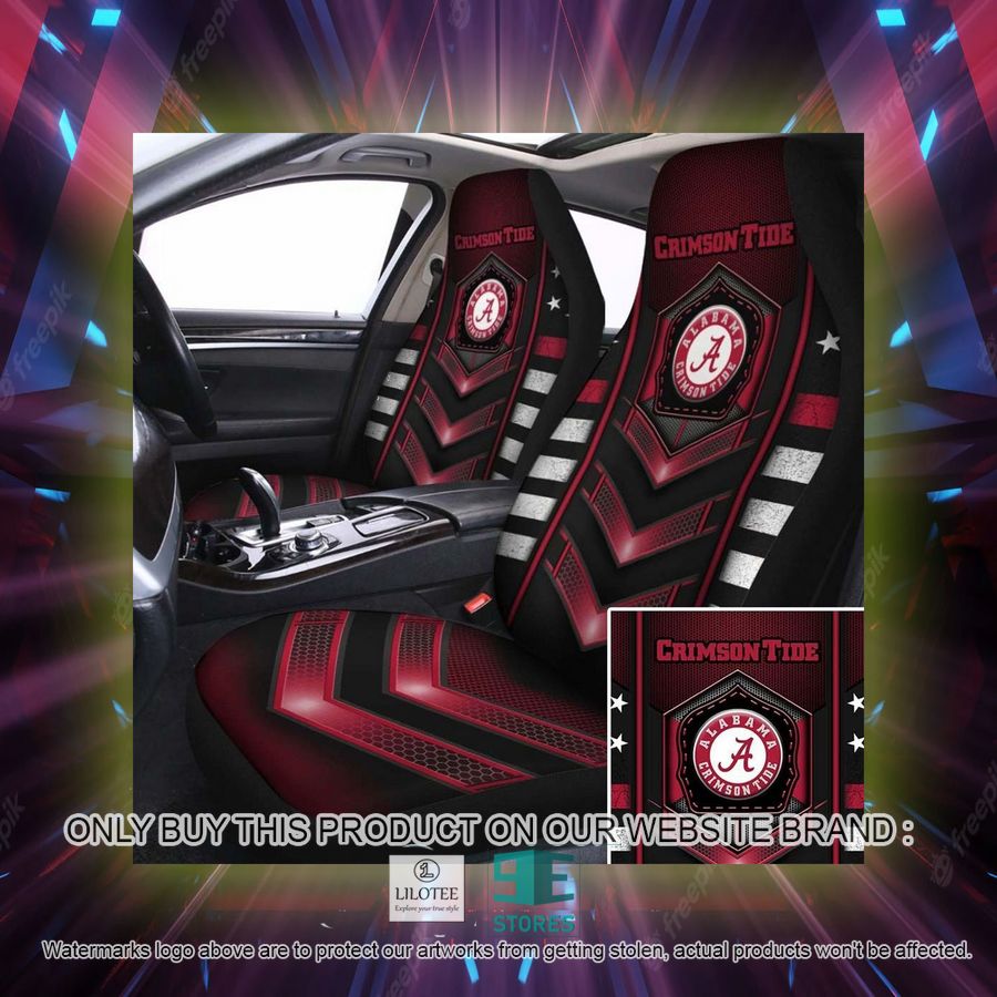 Alternative view of Alabama Crimson Tide University of Alabama Car Seat Covers