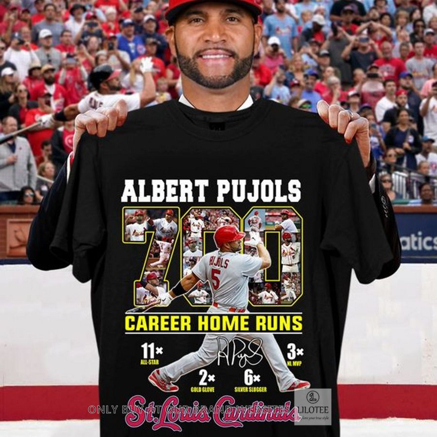 Albert Pujols 700 Career Home Run St. Louis Cardinals 2D Shirt, Hoodie 8