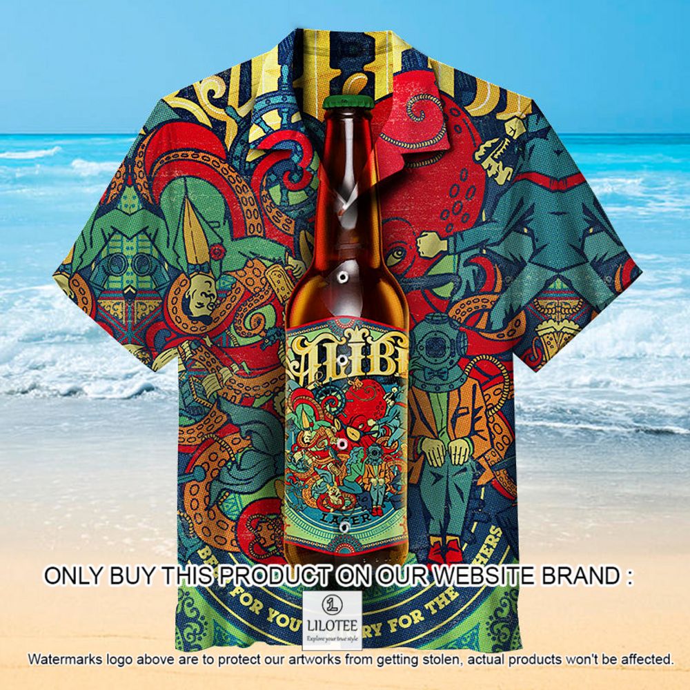 Alibi Beer for your Story for the Others Pattern Short Sleeve Hawaiian Shirt - LIMITED EDITION 10