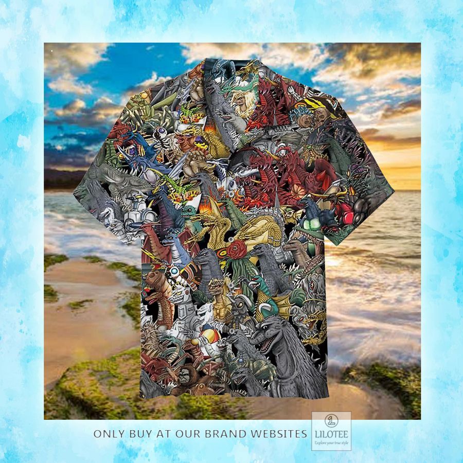 All Godzilla Monsters Hawaiian Shirt - LIMITED EDITION 3 All Godzilla Monsters Hawaiian Shirt - LIMITED EDITION - Image 3