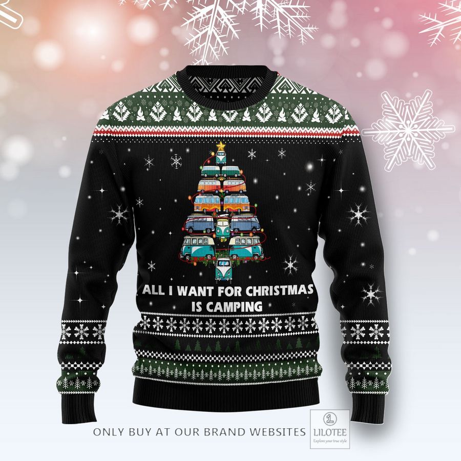 All I Want For Christmas Is Camping Ugly Christmas Sweater - LIMITED EDITION 31
