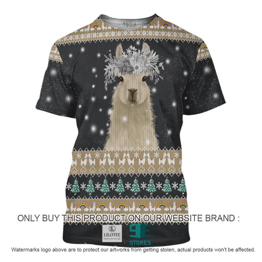 Amazing Llama Christmas 3D Over Printed Shirt, Hoodie 5 Amazing Llama Christmas 3D Over Printed Shirt, Hoodie - Image 5