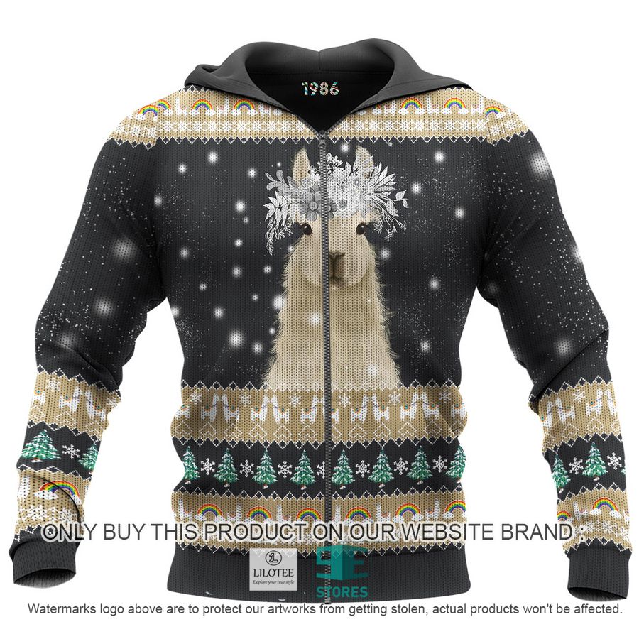 Amazing Llama Christmas 3D Over Printed Shirt, Hoodie 6 Amazing Llama Christmas 3D Over Printed Shirt, Hoodie - Image 6
