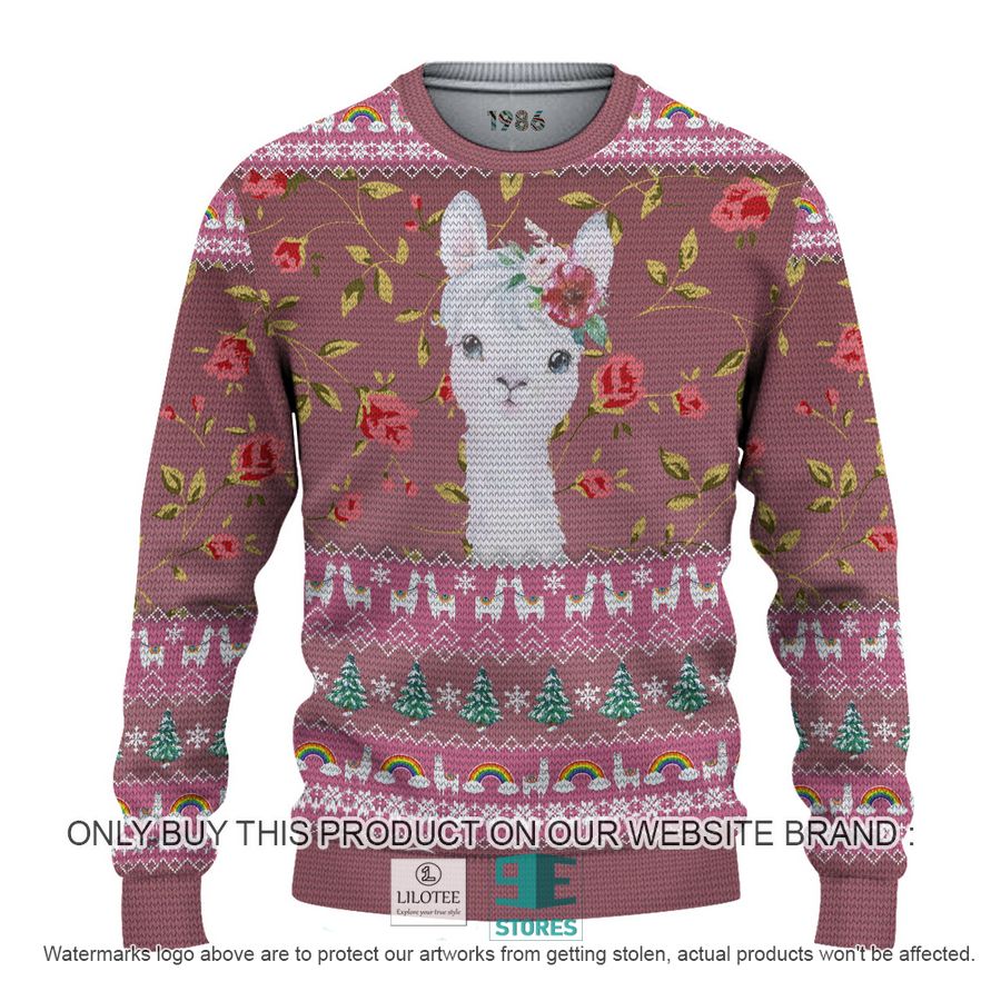 Amazing Llama Christmas Pink 3D Over Printed Shirt, Hoodie 12