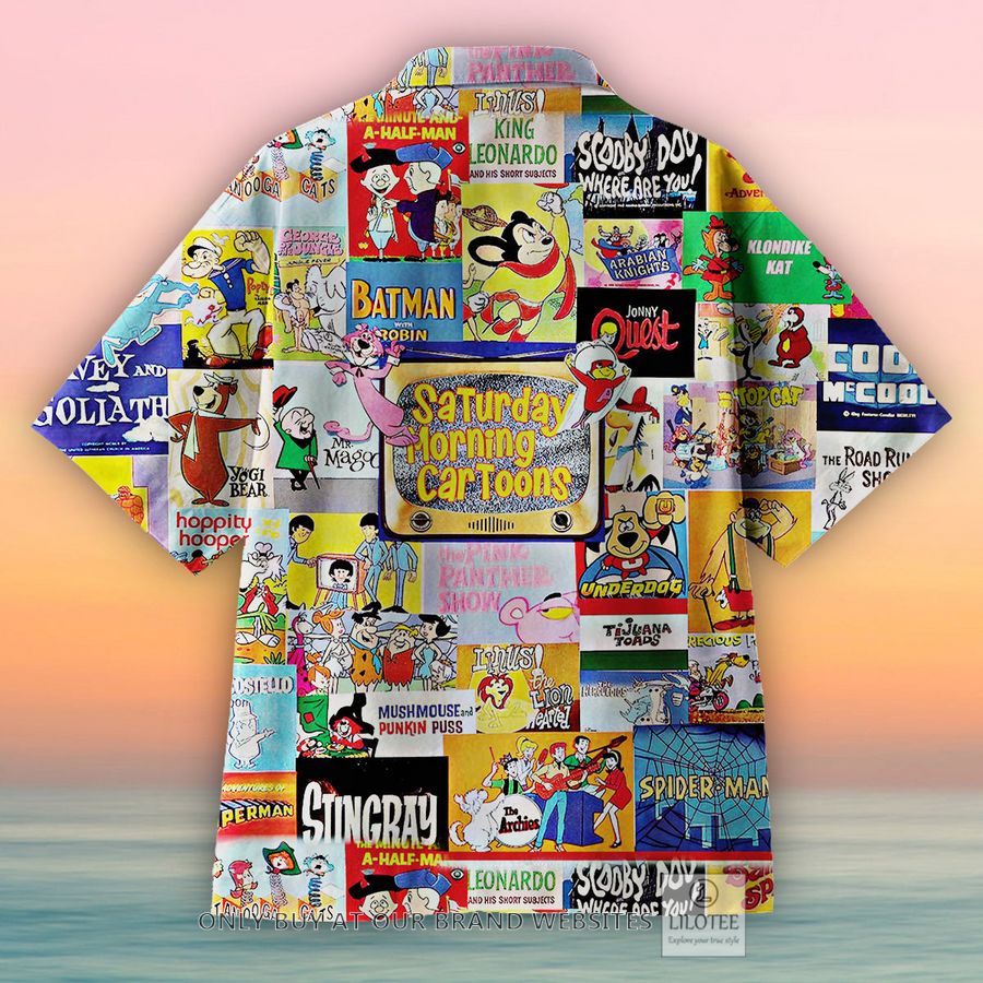 Alternative view of Amazing Saturday Morning Cartoons Hawaiian Shirt - LIMITED EDITION