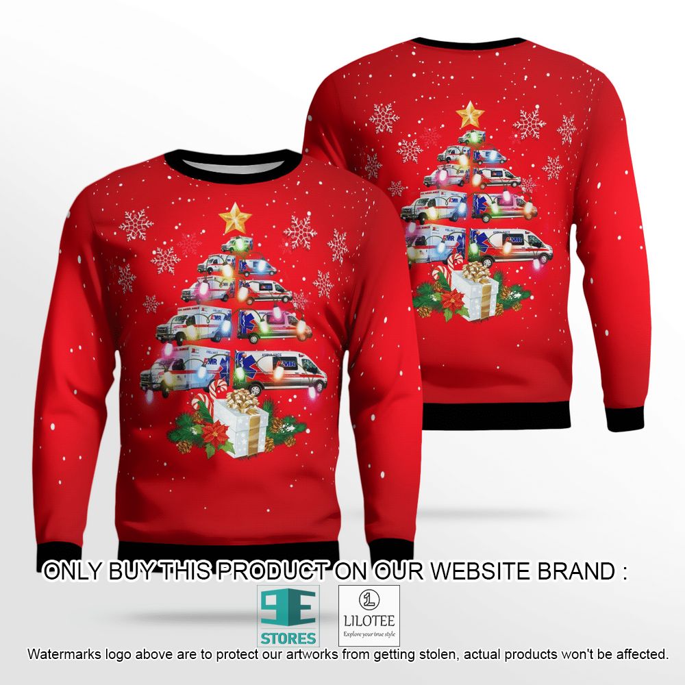AMR Capital Region Red Christmas Wool Sweater - LIMITED EDITION 13