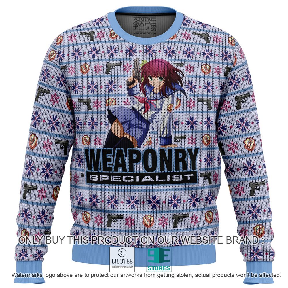 Angel Beats Nakamura Yuri Anime Warponry Specialist Ugly Christmas Sweater - LIMITED EDITION 10