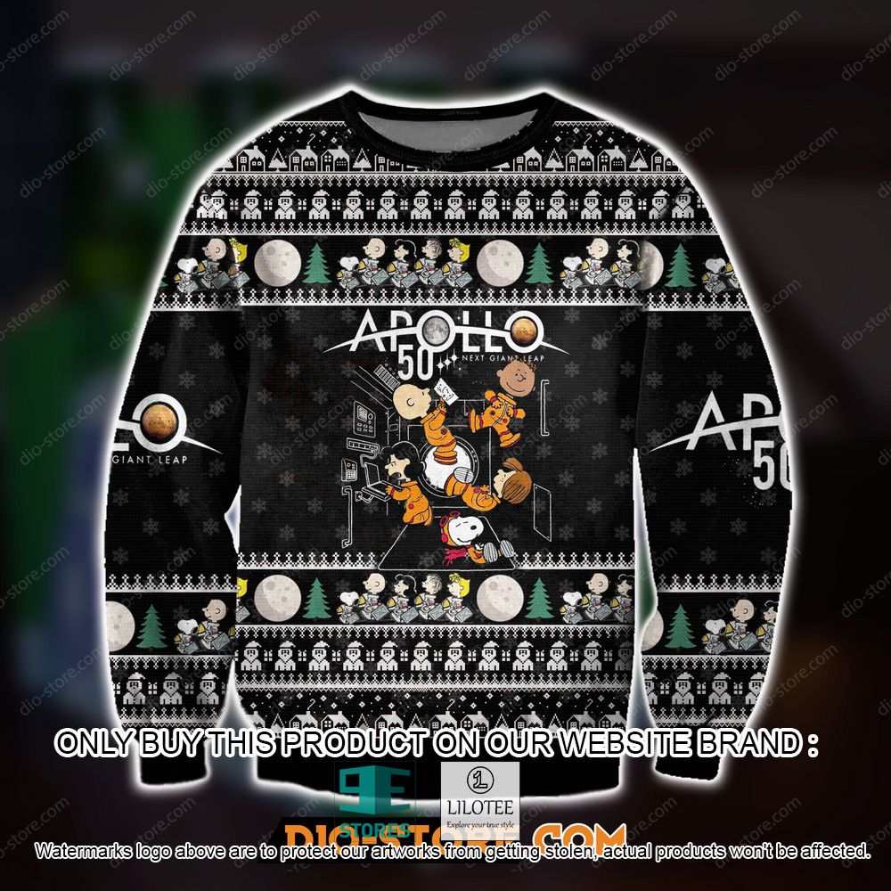 Apolo 50 Next Giant Leap Peanuts Ugly Christmas Sweater - LIMITED EDITION 10