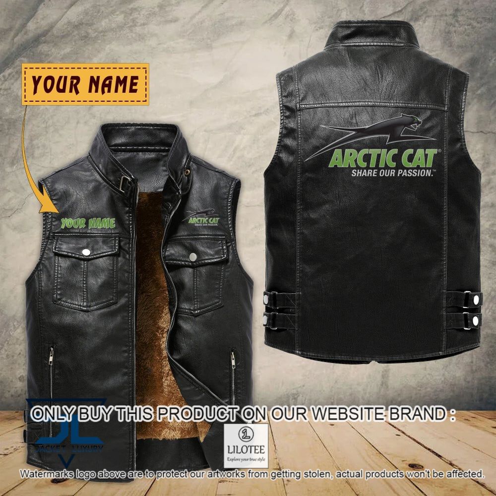 Arctic Cat Custom Name Sleeveless Velet Vest Jacket - LIMITED EDITION 7