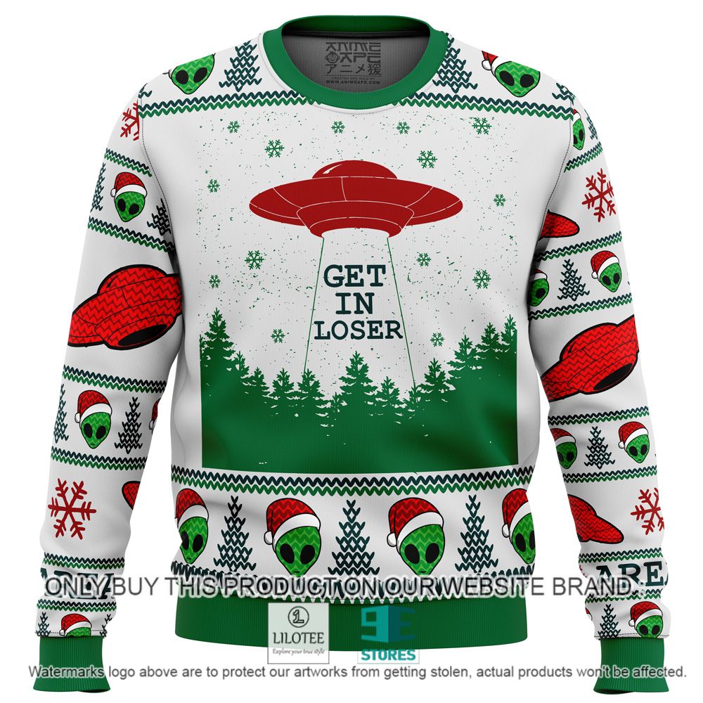 Area 51 Get in Loser Christmas Sweater - LIMITED EDITION 11