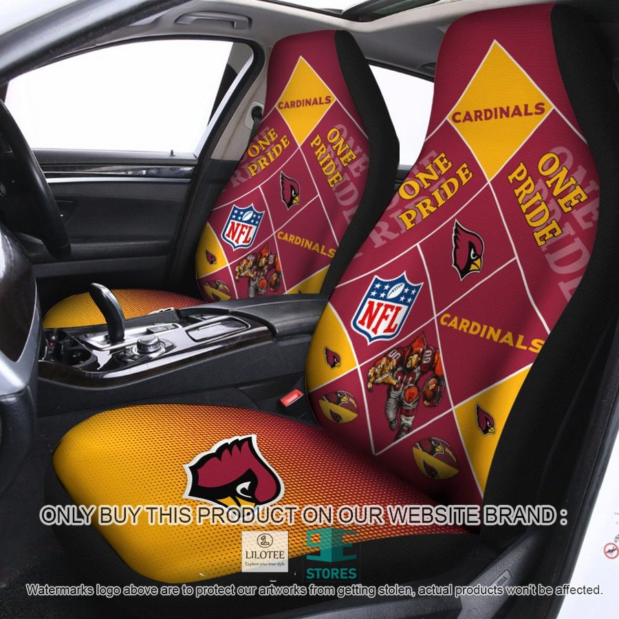 Arizona Cardinals One Pride Car Seat Covers 9