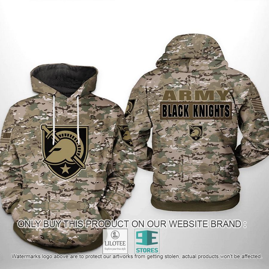Army Black Knights NCAA Camo Veteran 3D Hoodie, Zip Hoodie - LIMITED EDITION 8