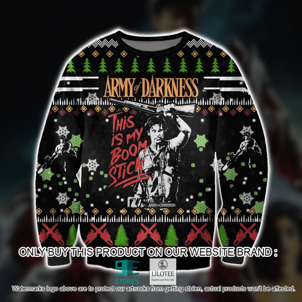 Army Of Darkness This Is My Boom Stick Christmas Ugly Sweater - LIMITED EDITION 20