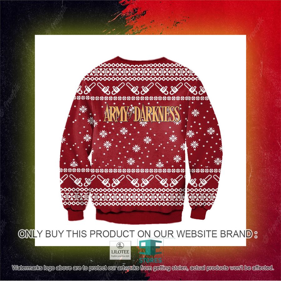 Army Of Darkness Ugly Christmas Sweater, Sweatshirt 6 Army Of Darkness Ugly Christmas Sweater, Sweatshirt - Image 6