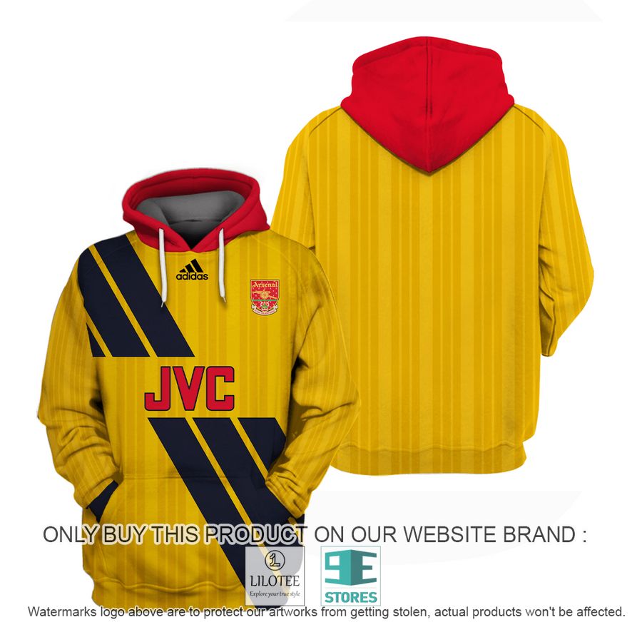 Arsenal FC Adidas JVC Yellow 3D Shirt, Hoodie - LIMITED EDITION 17