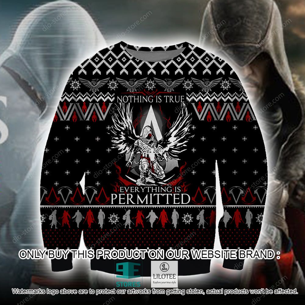 Assassin's Creed Nothing is True Everything is Permitted Ugly Christmas Sweater - LIMITED EDITION 11