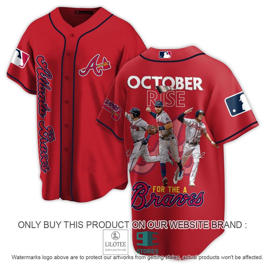 Atlanta Braves October Rise For The A Braves red Baseball Jersey - LIMITED EDITION 6