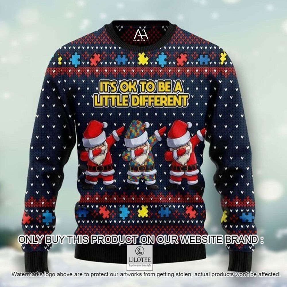 Autism Santa Claus It’S Ok To Be A Little Different Christmas Sweater - LIMITED EDITION 9