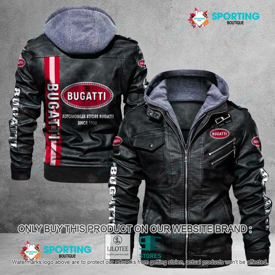 Automobiles Ettore Bugatti Since 1909 Leather Jacket - LIMITED EDITION 17