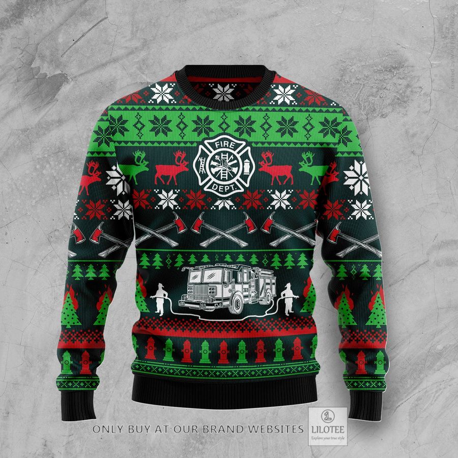 Awesome Firefighter Ugly Christmas Sweater - LIMITED EDITION 30
