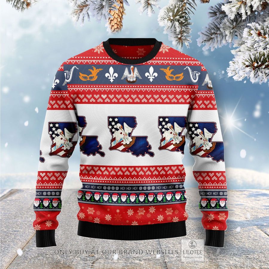 Awesome Louisiana Ugly Christmas Sweater - LIMITED EDITION 24