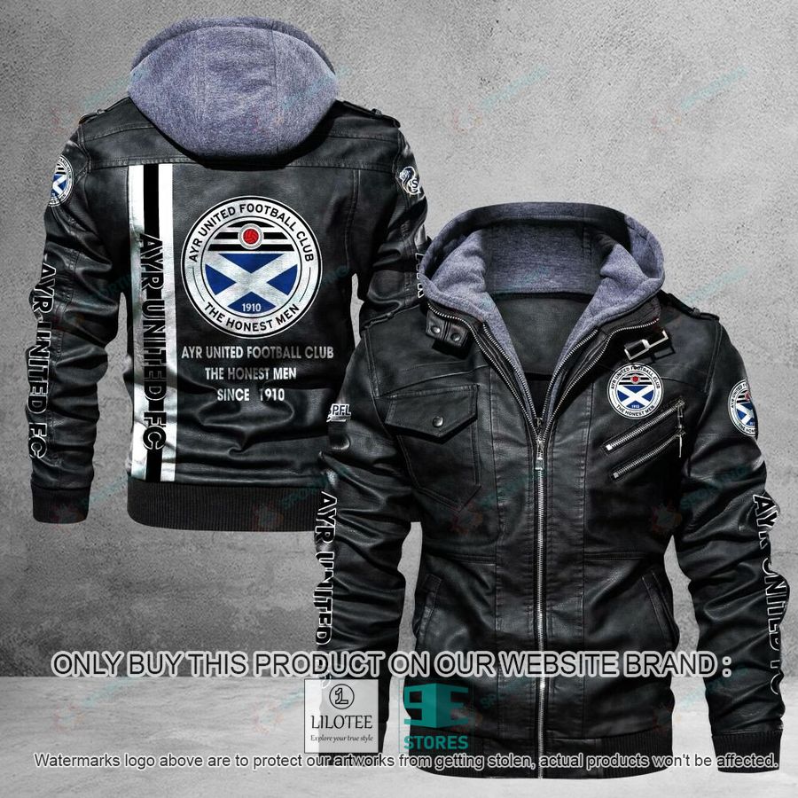 Ayr United F.C The Honest Men Since 1910 Leather Jacket - LIMITED EDITION 5