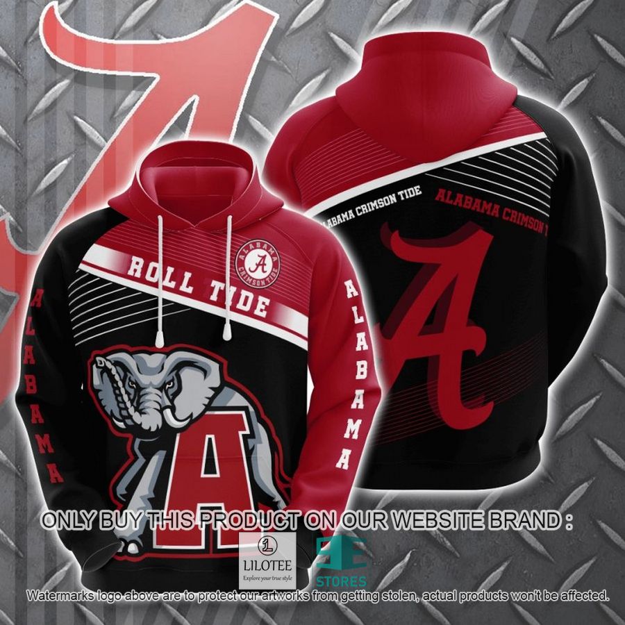 Alabama Crimson Tide NCAA Team logo 3D Hoodie, Zip Hoodie - LIMITED EDITION 8