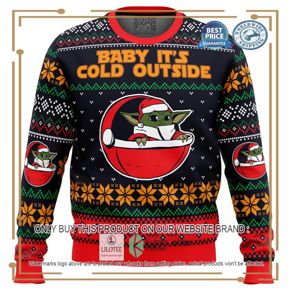 Baby It's Cold Outside Star Wars Ugly Christmas Sweater - LIMITED EDITION 6