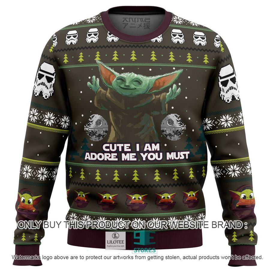 Baby Yoda Cute Mandalorion Star Wars Knitted Wool Sweater 24