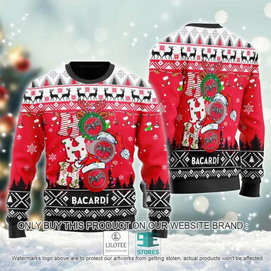 Bacardi Rum Ho Ho Ho Ugly Christmas Sweater - LIMITED EDITION 9