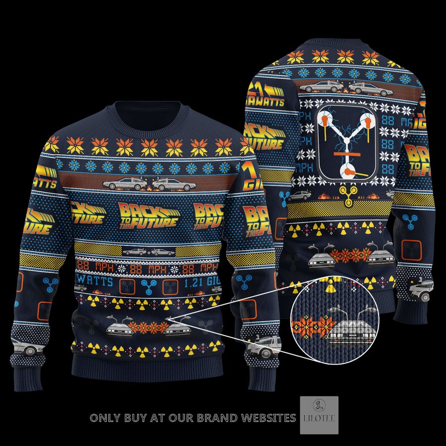 Back to the Future Christmas Wool Sweater 8