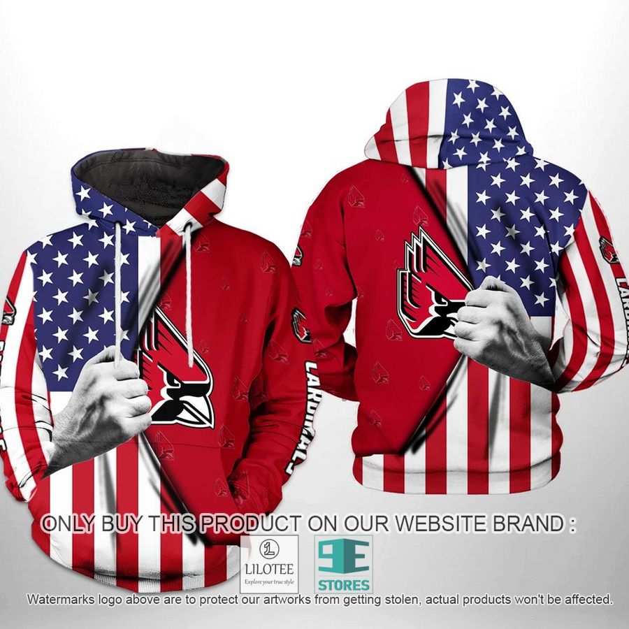 Ball State Cardinals NCAA US FLag 3D Hoodie, Zip Hoodie - LIMITED EDITION 8
